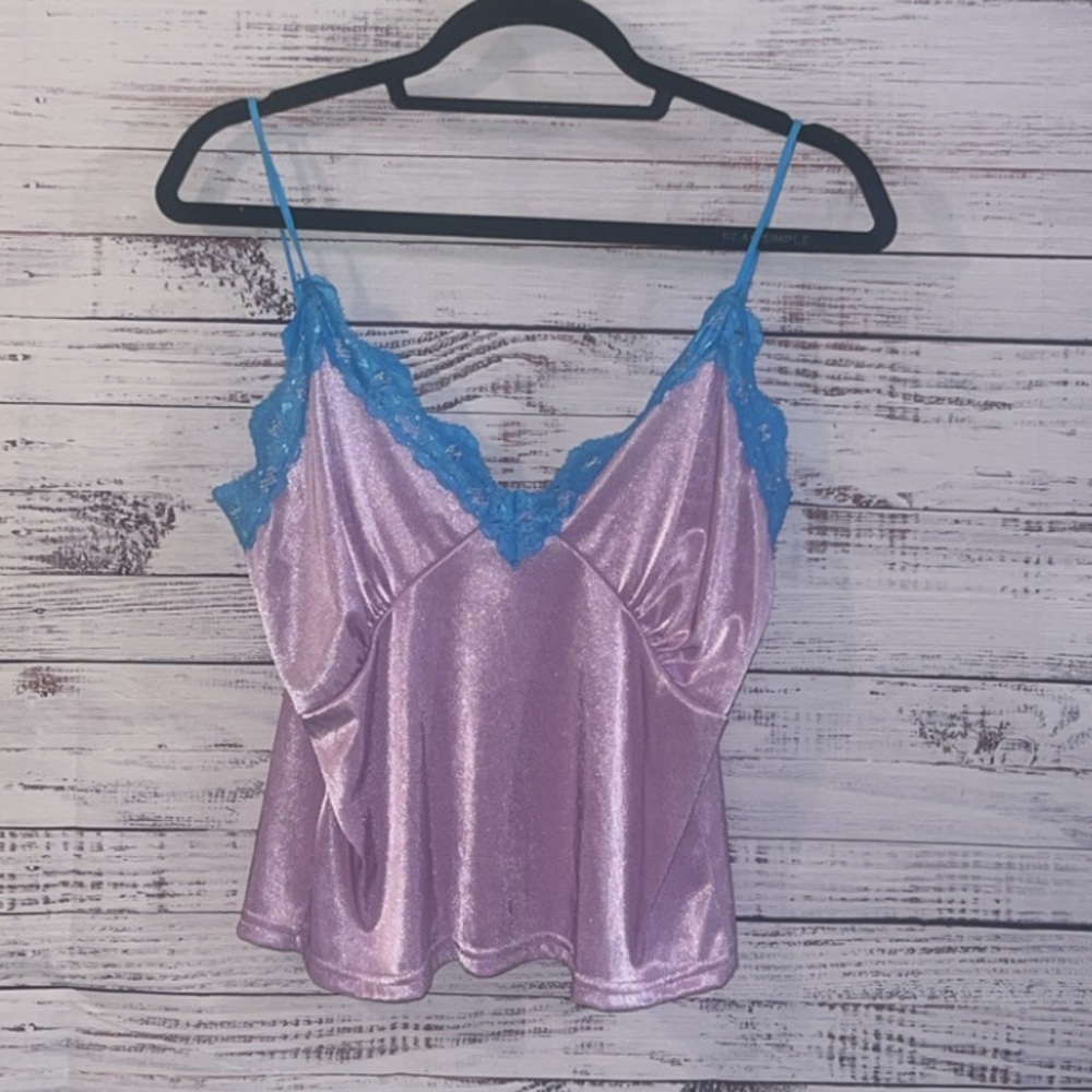 ASOS Design Satin Lace Cami Tank Top